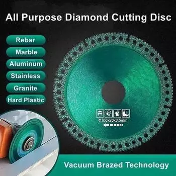 1 шт. многофункциональная угловая шлифовальная машина, режущая пила, мраморный станок, режущий диск, композитный зелёный