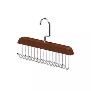 1 шт. многофункциональная вешалка из цельного дерева, женская вешалка для хранения бюстгальтера, домашняя вешалка для ремня, прочная 8 крючков, стойка, органайзер для одежды, НОВИНКА светло-бежевый