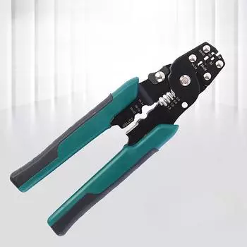 1 шт. многофункциональные клещи для обжима клемм, инструмент для зачистки проводов, кусачки для проводов, ручной инструмент зелёный