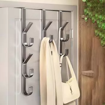 1 шт. Многофункциональные крючки для подвешивания за дверью, свободные от проколов, вешалка для хранения одежды, задняя дверь спальни, крючки для подвешивания, товары для дома
