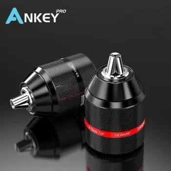 1 шт. Многофункциональный быстрозажимной патрон 1/2-20UNF и 3/8-24UNF, патрон для ручной дрели, установка 0,8 ~ 13 мм, многофункциональная самозатягивающаяся дрель.