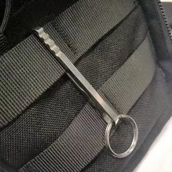 1 шт., многофункциональный кошелек для инструментов EDC для отдыха на природе, брелок из нержавеющей стали, застежка-карабин, зажим для денег, аксессуары для кемпинга серебряный