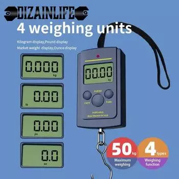 1 шт. многофункциональный мини 40 кг/10 г электронные подвесные рыболовные чемоданы Balanca портативные цифровые удобные карманные весы с крючками