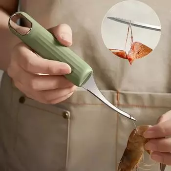 1 шт. Многофункциональный нож для нарезки креветок из нержавеющей стали для удаления панциря креветок Бытовые кухонные инструменты