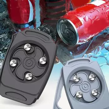 1 шт. многофункциональный открывалка для консервных банок, безопасный открывалка для консервных банок с функцией громкой связи, портативный легко открываемый консервный нож HMM серый