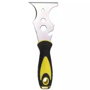 1 шт. Многофункциональный шпатель, скребок для грязи, обоев, консервный нож, домашний инструмент для удаления краски, скребок из нержавеющей стали 1pcs