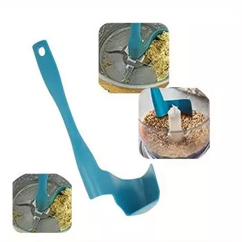 1 шт. Многофункциональный вращающийся инструмент для чистки кухонного комбайна, совместимый с Thermomix TM5/TM6/TM31, съемный вращающийся кухонный скребок, материал PP синий