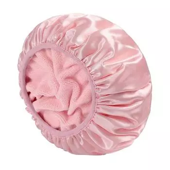 1 шт. многоразовая 3-слойная шапочка для душа, очень большая водонепроницаемая шапочка для душа, регулируемая женская шапочка для душа, идеально подходит для девочек