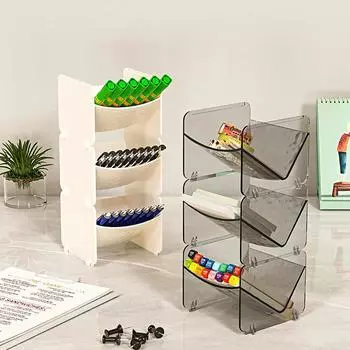 1 шт. многослойное использование канцелярских принадлежностей кухонная утварь стеллаж для хранения пластиковый настольный складной