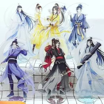 1 шт. Mo Dao Zu Shi, акриловая фигурка-подставка, экшн-игрушка, Grandmaster of Demonic Wei Wuxian Lan Wangji, стоячая тарелка, украшение для рабочего стола q