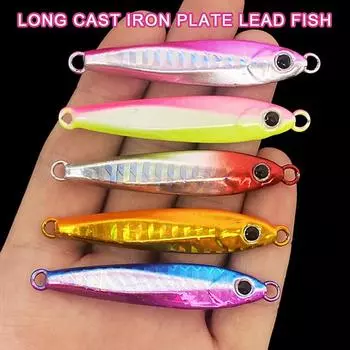 1 шт. модель лазерная приманка 10 г 20 г 30 г 40 г 60 г, металлическая приманка для рыбалки, приманка для морской рыбалки, металлическая приманка, приманка, длинная металлическая приманка