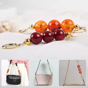 1 шт., модная цепочка с жемчугом, ремни для сумки, удлиненная сменная цепочка, цепочка из бисера, пластиковый ремень для сумки K