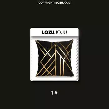 1 шт. модная и роскошная короткая плюшевая наволочка с технологией горячего тиснения для дивана, гостиной, домашнего декора LOZUJOJU 1-45x45cm