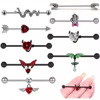 1 шт. модная индивидуальная шпилька для ушей в форме сердца, милая и крутая шпилька для ушей с ветром, пирсинг для ушей, ювелирная фабрика, ювелирные изделия-гвоздики для ушей