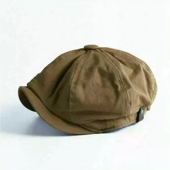 1 шт. модная кепка Baker Boy, мужская плоская кепка Newsboy, острые козырьки, твид, шерсть, Гэтсби коричневый