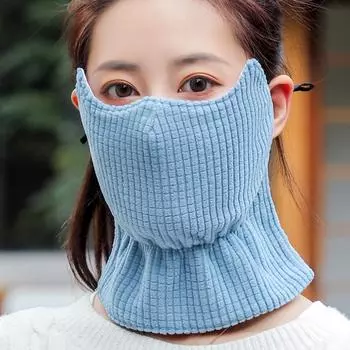 1 шт. модная маска для лица, шеи, защитная маска от холода, зимняя теплая мягкая дышащая наружная ветрозащитная