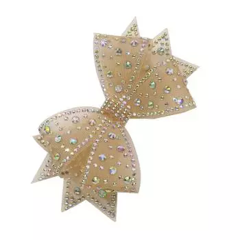 1 шт., модная обувь, украшения, материалы, блестящий бант, дизайн обуви, аксессуары на высоком каблуке с пряжкой, свадебная невеста one size золотой