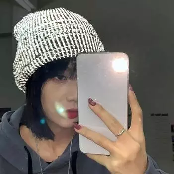 1 шт. модная вязаная шапка светоотражающая шапочка для защиты ушей зимняя теплая кепка-пуловер для улицы ветрозащитная