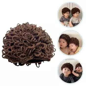 1 шт. модная забавная шапка для волос, сохраняющая тепло, вязаная шапка, мягкая, утолщенная, аксессуары для вечеринок, шерстяная шапка