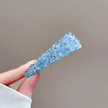 1 шт. Модная заколка-клипса BB с блестящими стразами, роскошная заколка для волос со стразами на затылок для женщин и девочек, набор аксессуаров для волос