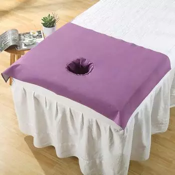 1 шт., модное покрывало для пещеры, мягкое водонепроницаемое полотенце с отверстиями, красота, спа, массажный лист 50*80cm фиолетовый