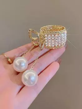 1 шт. Модные блестящие бриллианты и жемчуг заколки для волос для женщин аксессуары для волос