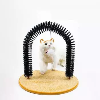 1 шт., модные интерактивные игрушки Luffa, щетка для волос, массажер для кошек с когтеточкой, самостоятельный грумер