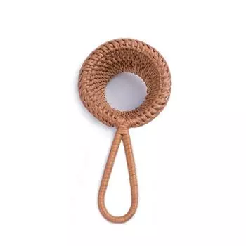 1 шт. модные кухонные аксессуары ситечки для чая с защитой от ожогов с ручкой фильтры для чая из ротанга ручной работы