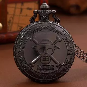 1 шт., модные мужские черные кварцевые карманные часы с ожерельем, идеальный выбор для подарков мужчинам