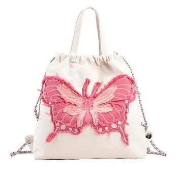 1 шт. Модные нашивки из выстиранной джинсовой ткани с вышитой бабочкой в европейском стиле