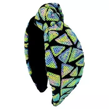 1 шт. Модные пайеточные повязки на голову для женщин, большая повязка для волос с бантом, широкие повязки на голову, обруч для волос, головной убор, аксессуары для волос для девочек и женщин