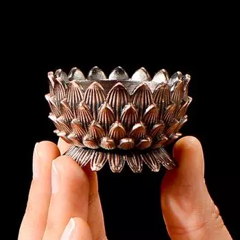 1 шт. модные подсвечники цветок лотоса масляная лампа украшение для зала подставка для свечей основа сплав ремесло