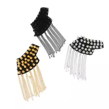 1 шт. модные погоны на плечи винтажные шипы заклепки кисточки погоны значки броши для женщин мужчин одежда аксессуары C