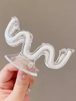 1 шт. Модные простые прозрачные заколки для волос с волнистым краем для женщин, девушек, для вечеринок, аксессуары для волос