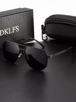 1 шт. Модные роскошные дизайнерские классические ретро-модные уличные ветрозащитные, пылезащитные и песчаные для вождения, рыбалки, бега, модные, черные поляризованные солнцезащитные очки чёрный