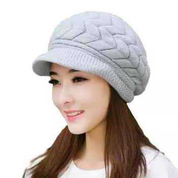 1 шт., модные шапки Skullies, однотонные теплые шерстяные мягкие вязаные плюшевые береты, шапки, повседневные шапки бежевый