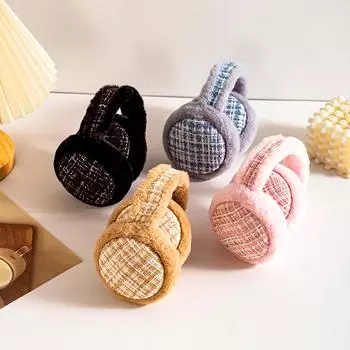 1 шт. модные теплые наушники мягкие плюшевые наушники защита от холода складные наушники зимние теплые