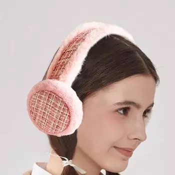 1 шт. модные теплые наушники мягкие плюшевые наушники защита от холода складные наушники зимние теплые