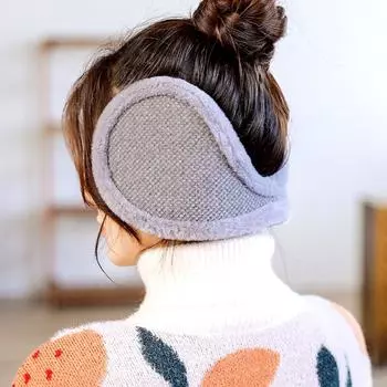 1 шт. модные зимние наушники мягкие флисовые наушники для защиты ушей от ветра теплые наушники