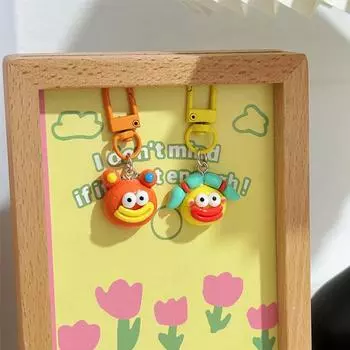 1 шт. Модный брелок с большим ртом, подвесной декоративный кулон на сумку, брелок для ключей с изображением монстра из смолы