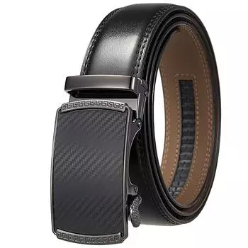 1 шт. Модный и модный повседневный деловой ремень, двухслойный ремень с автоматической пряжкой, ремень Ly36-0191-3 110-130CM