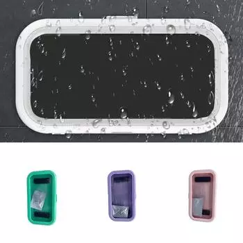 1 шт., модный инструмент для наблюдения, водонепроницаемый держатель для ванной комнаты, пластиковый сенсорный экран, коробка для мобильного телефона розовый