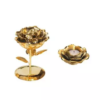 1 шт. модный керамический подсвечник с покрытием, цветочный подсвечник, креативный домашний настольный железный подсвечник, ароматизированный воск, декоративные украшения