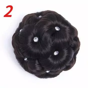 1 шт. Модный круглый пучок для волос, кудрявые волосы, свадебное украшение для головы со стразами, персонализированные инструменты для укладки для женщин, подарки, аксессуары для волос B