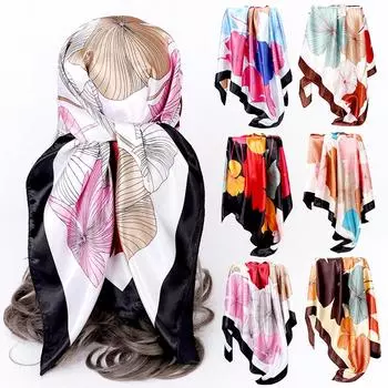 1 шт. модный квадратный шарф с принтом повязка на голову большой платок повязка на голову шаль накидка сумка бандана