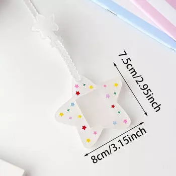 1 шт. Модный милый защитный чехол для удостоверения личности, прозрачный водонепроницаемый защитный чехол для карты, чехол для звездной карты, подходящий для кредитной карты, визитной карточки White Star