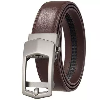 1 шт. Модный мужской ремень с автоматической пряжкой, деловой повседневный ремень из коровьей кожи Ly36-561745-1 110cm-130cm