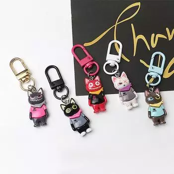 1 шт. модный необычный уличный креативный персонализированный мультяшный универсальный ежедневный брелок с изображением стервозной кошки