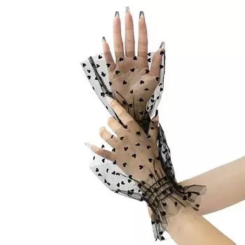 1 шт. модный повседневный топ с сердечками и горошком, привлекательный дизайн 18x15 см