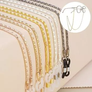 1 шт., модный ремешок для очков, металлический ремешок, держатель, подвесная веревка, маска-цепочка, аксессуар для очков A